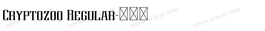 Cryptozoo Regular字体转换